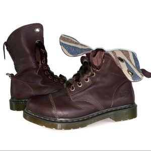 NWOT Dr Marten Aimilie Leather Lace Up Boot Sz 10